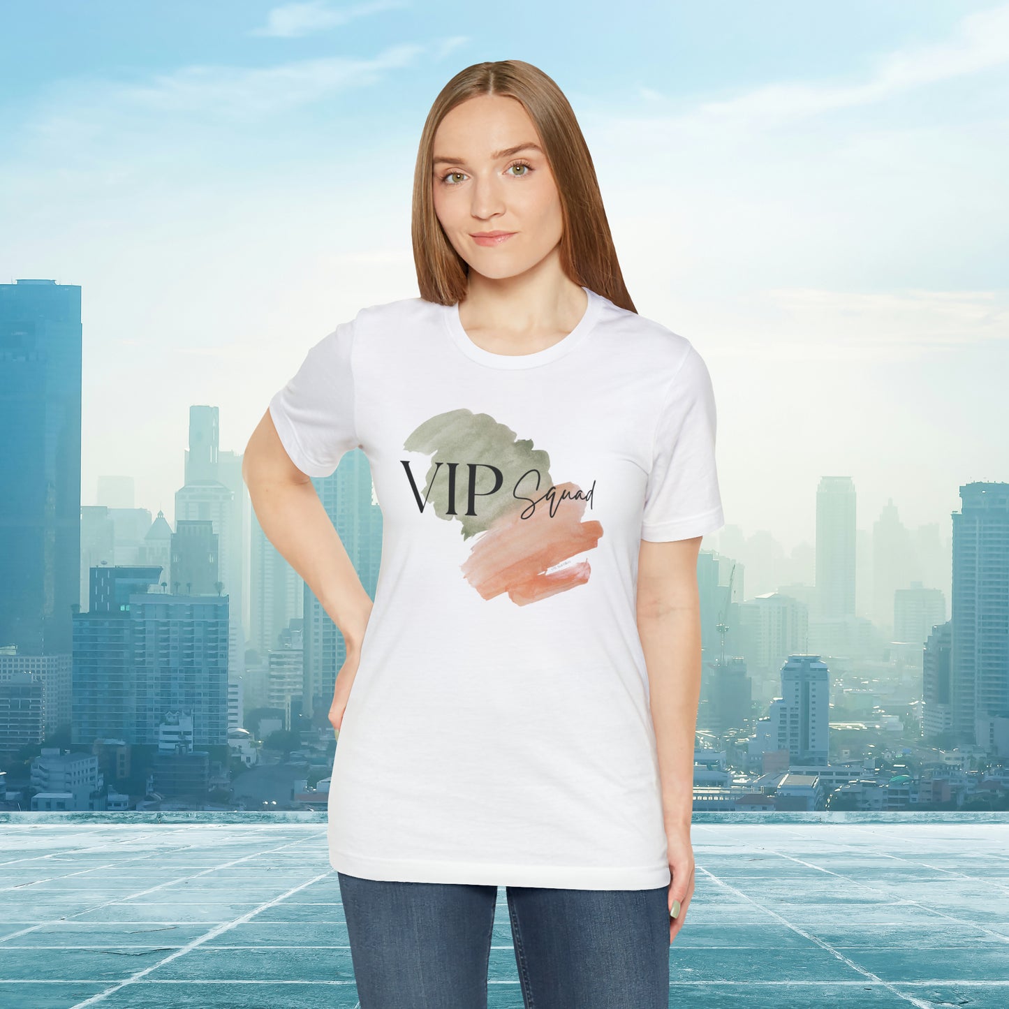 VIP Squad-wear Elegant-Style Unisex Jersey Short Sleeve Tee
