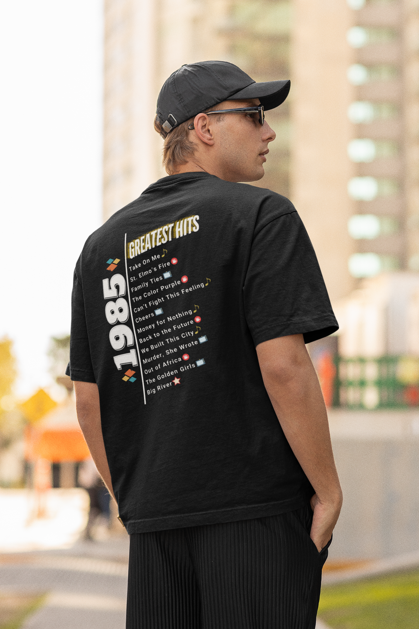 1985 Time Capsule Entertainment Eras Tee