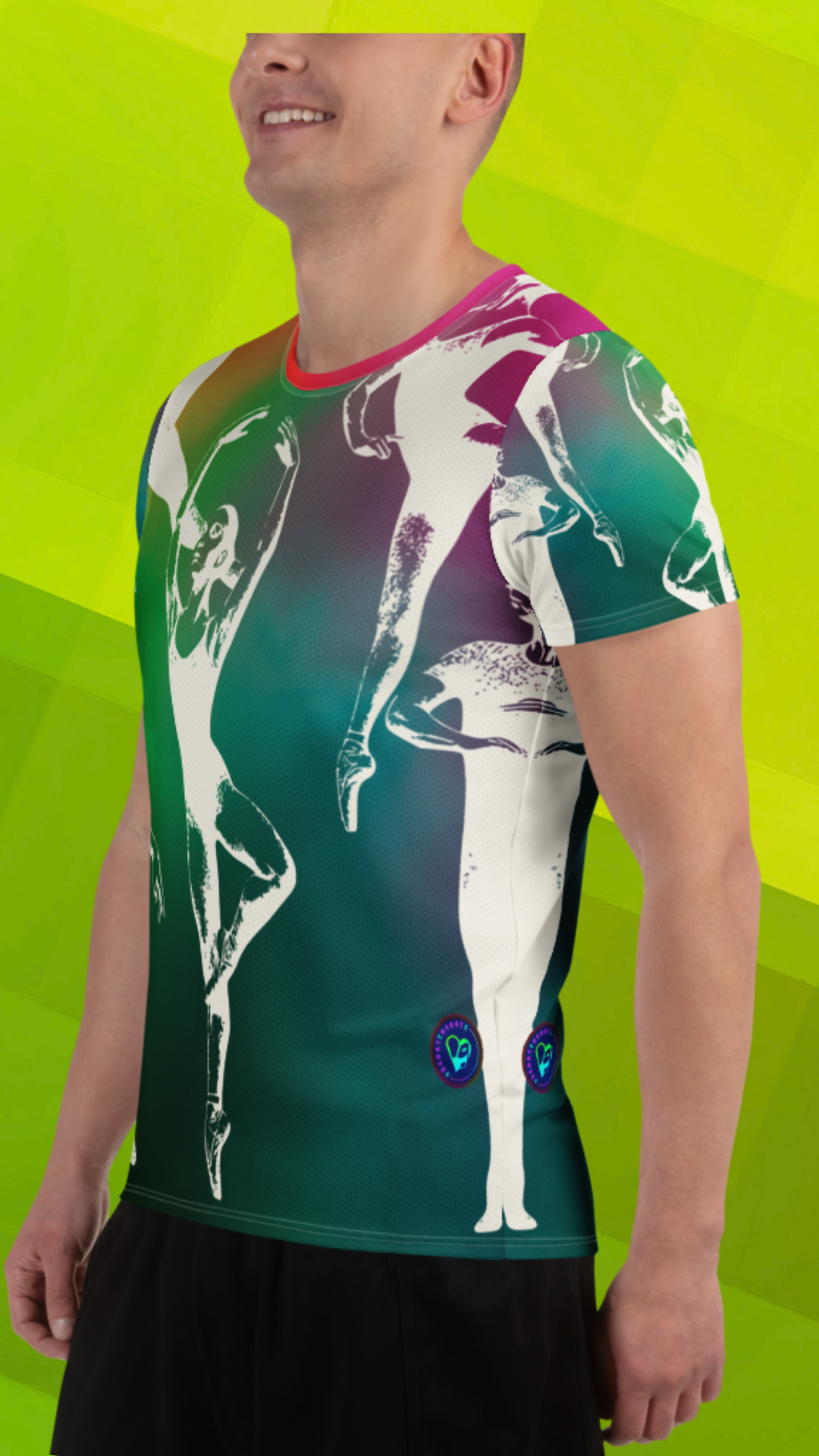 Applausewear: Ballet Edition Men's Athletic T-Shirt