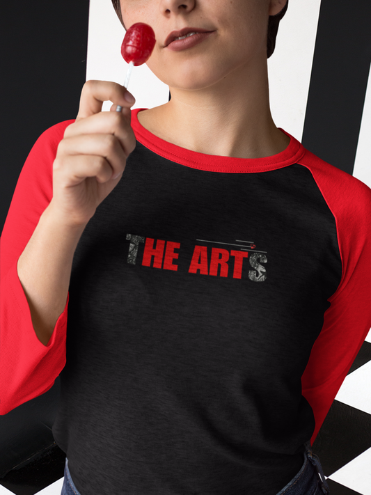 Heart the Arts™ - Unisex 3/4 sleeve Raglan T-shirt